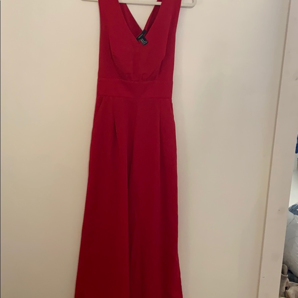Red jumpsuit